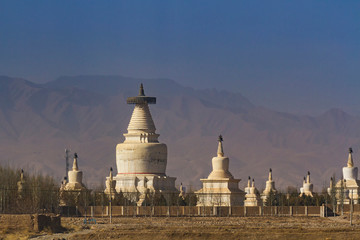 Tibetan buddhism stupa in China.