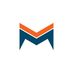 M letter logo design vector template