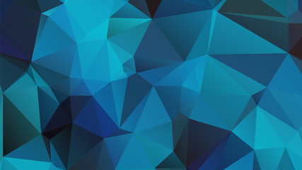 Abstract Blue Color Polygon Background Design, Abstract Geometric Origami Style With Gradient