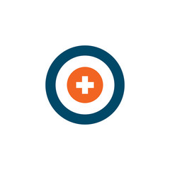 Obraz premium Medical and health care logo design vector template