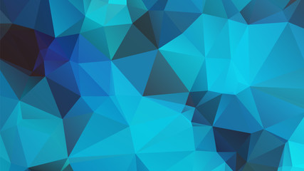 Abstract Blue Color Polygon Background Design, Abstract Geometric Origami Style With Gradient