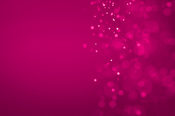 Glitter abstract lights pinkbackground. Defocused bokeh illustration
