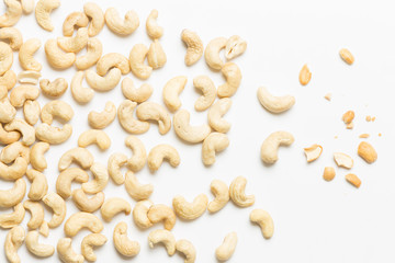 Composition of dry cashew