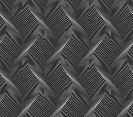 Vector seamless texture. Modern geometric background. Grid with thin winding threads.