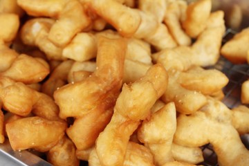 Deep fried dough stick delicious in market