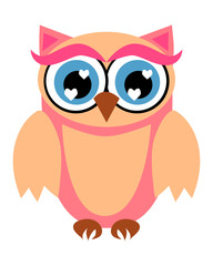 Cute girl owls. Baby showers, parties for baby girls.