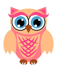 Cute girl owls. Baby showers, parties for baby girls.