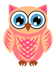 Cute girl owls. Baby showers, parties for baby girls.