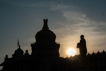 Fototapeta premium Karnataka State Vidhan Soudha building in Bangalore