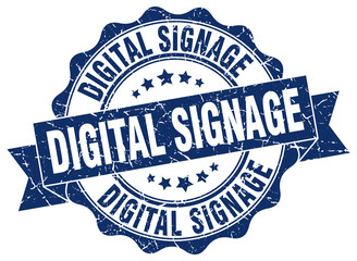 Obraz premium digital signage stamp. sign. seal