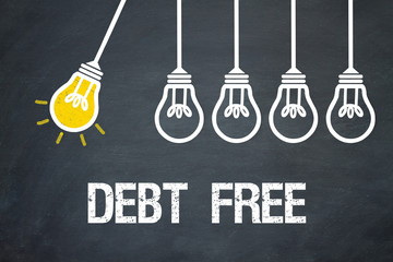 Naklejka premium Debt Free
