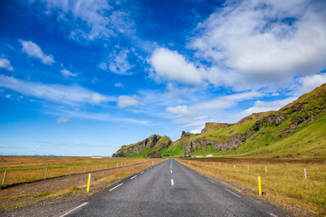 Fototapeta na wymiar Route 1 Ring Road Southern Iceland Scandinavia