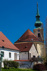 Obraz premium The historical Saint Catherine of Alexandria Church in Budapest