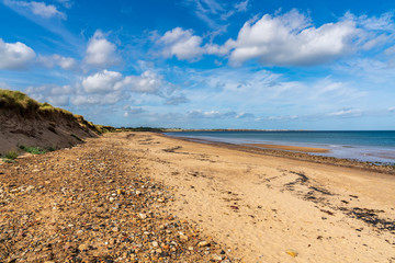 North Beach in Cambois near Blyth, Northumberland, England, UK