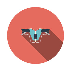 American football chest protection icon