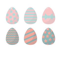 Vector easter eggs set
