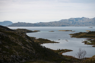 Fototapeta na wymiar Fjord and Mountains