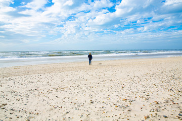 Obraz premium North Sea coast in northern Jutland, Denmark