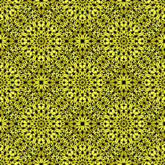 Seamless oriental  gravel mosaic ornament pattern background