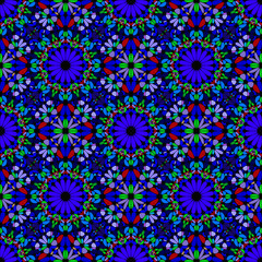 Seamless geometrical bohemian gravel pattern background design