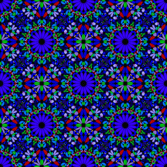 Seamless geometrical bohemian gravel pattern background design