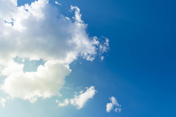 Fototapeta na wymiar blue sky with clouds, background, texture