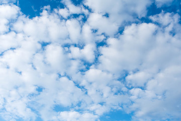 blue sky with clouds, background, texture