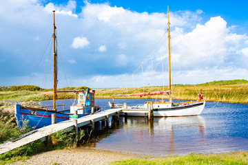Abandoned port in Ringkobing Fjord, Jutland, Denmark