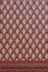 Thai art style repetitive wall patten for background or wallpaper