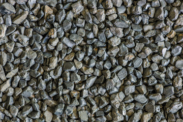 Grey gravel pattern of granite rock for background or wallpaper