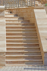 new beautiful stone stairs steps