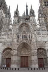 Rouen Cathedral - the Gothic Catholic cathedral in the city of Rouen, Normandy, France