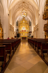 Fototapeta na wymiar Interior shot of a church