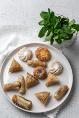 Typical Arabic sweets. Homemade