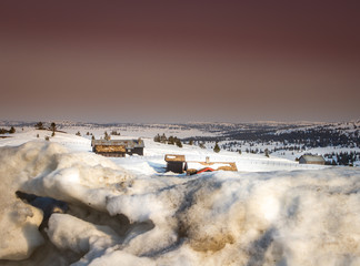 Winter in Oppland Norway.