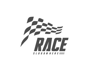 Race flag Design Concepts Icon. Speed Flag Simple Design Illustration Vector. Icon Symbol