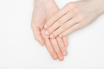 Nail Care And Manicure Of Beautiful Female Hands