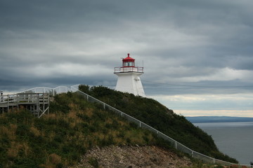 Fototapeta na wymiar Lighthouse on Cabot Trail