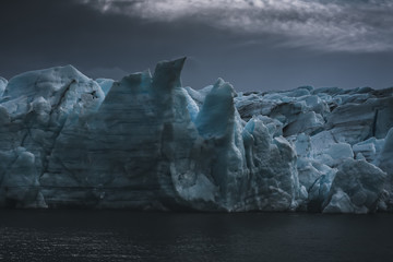 Fototapeta na wymiar Grey Glacier Ice