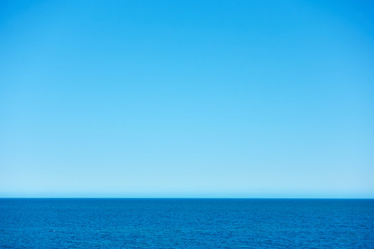 Blue Sea With Clear Sky