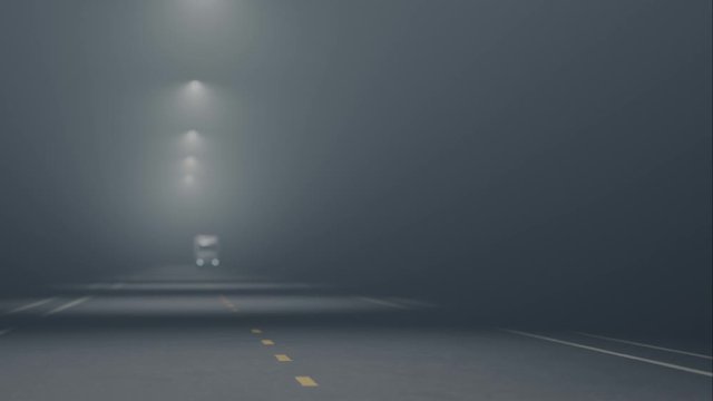 Futuristic Night Transport
