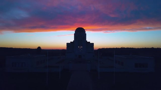 Stunning colours during sunset at Radio Kootwijk in the Netherlands.