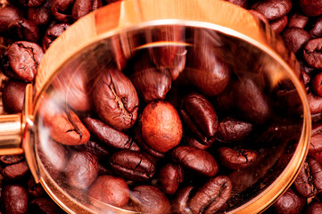 Controllo con lente del caffè