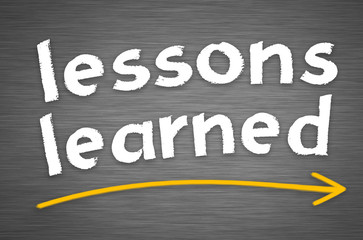 lessons learned - education and coaching concept