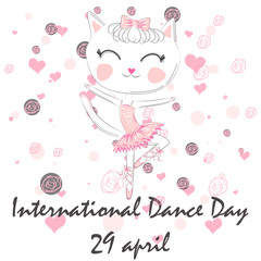 Obraz na płótnie Canvas International Dance Day concept. April 29