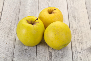Yellow ripe apples