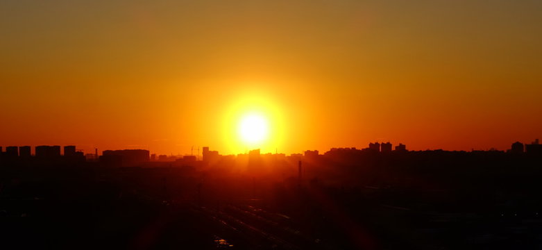 Sunset over Moscow