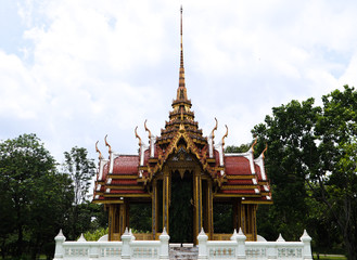 Thailand temple and pavilion beautiful architecture background 