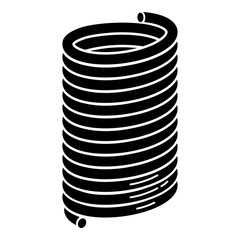 Compression spring icon. Simple illustration of compression spring vector icon for web design isolated on white background