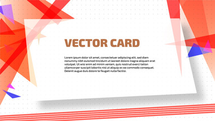 Business vector layout card